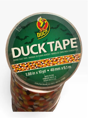 Duck Brand Candy Corn Halloween Duct Tape 2012 HTF Older Pattern 10 Yd NEW